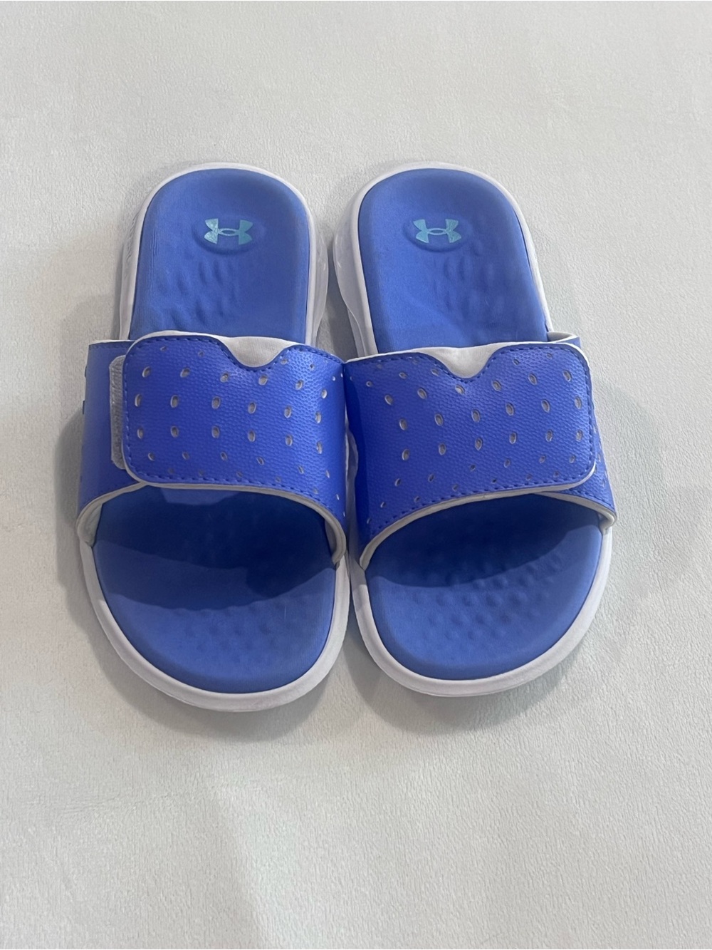Under Armour Kids' Royal Blue Adjustable Slide Sandals